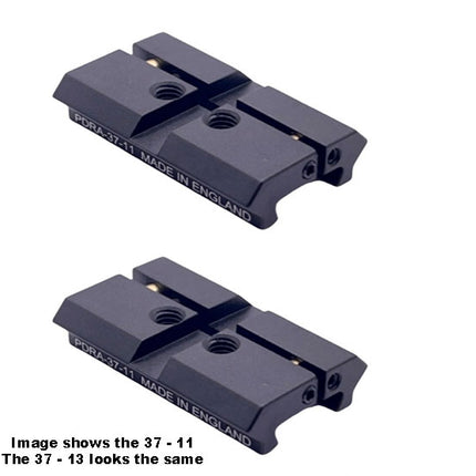 2 X Dovetail To Picatinny Weaver 37mm / 13 mm To 22mm Rail Converter