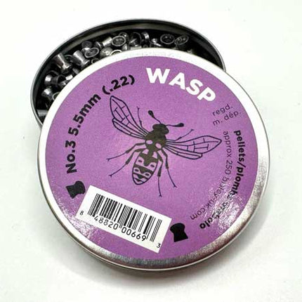 Wasp 5.5 Purple .22 Pellets Tin of 250 14.66g
