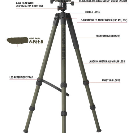 Bog Death Grip Infinite Aluminium Tripod Specifications