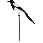 Flocked Magpie Decoy On Plastic Pole