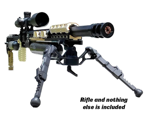 Saber Tactical - Fx Panthera Drop-down Front Bottle Adapter Example On Rifle