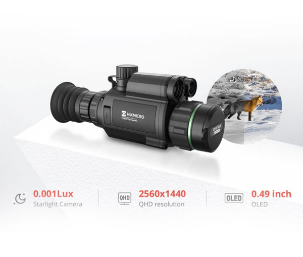 HIKMICRO Cheetah HM-C32F-SL 2.7x Day/Night Vision Twilight LRF Rifle Scope