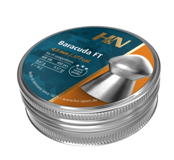 H&N Baracuda FT Pellets .177 - 400 Tin 4.5mm