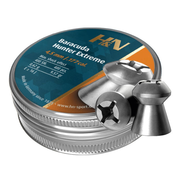 H&N Baracuda Hunter Extreme .177 - 4.5mm  - 9.57g  - 400 Tin