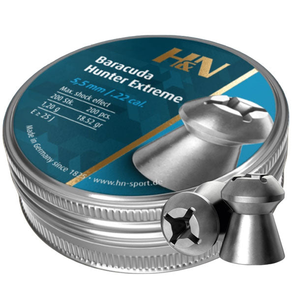 H&N Baracuda Hunter Extreme .22 - 5.5mm  - 18.52g  - 200 Tin
