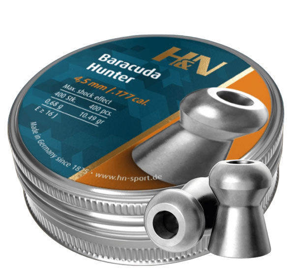 H&N Baracuda Hunter .177 - 4.5mm  - 10.49g  - 400 Tin