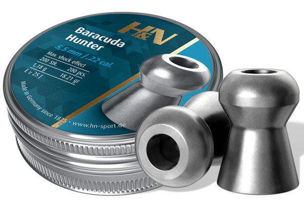 H&N Baracuda Hunter .22 - 5.5mm  - 18.21g  - 200 Tin