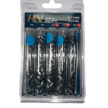 H&N II Slugs Sample Pack .22 - .217 - .21g / .23gr / .25gr / .27g /  .30gr