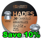 JSB Hades .30 - 44.75g - 7.62 - 150 per Tin - 10 Tin Bundle