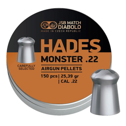 JSB Hades Monster .22 Pellets 25.39g 5.5mm / 150 per Tin