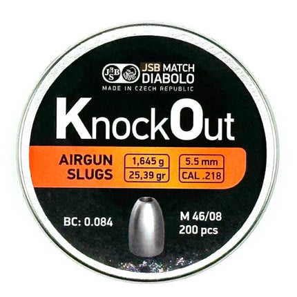 JSB Knockout Slugs .22 - 25.39g - .218