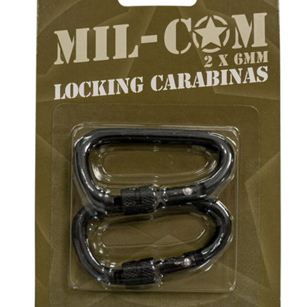 Warrior Locking Carabinas 6mm / Mil Com