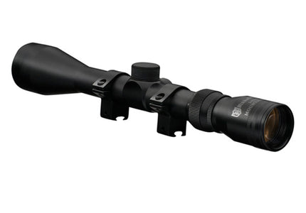 Nikko Stirling - MountMaster, One Inch Tube Half Mil Dot Reticle 3-9x40 left side