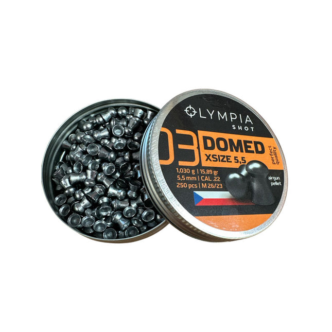 Olympia Shot Airgun Pellet - Domed X Size  5.5mm / 15.89gr 250 Per Tin