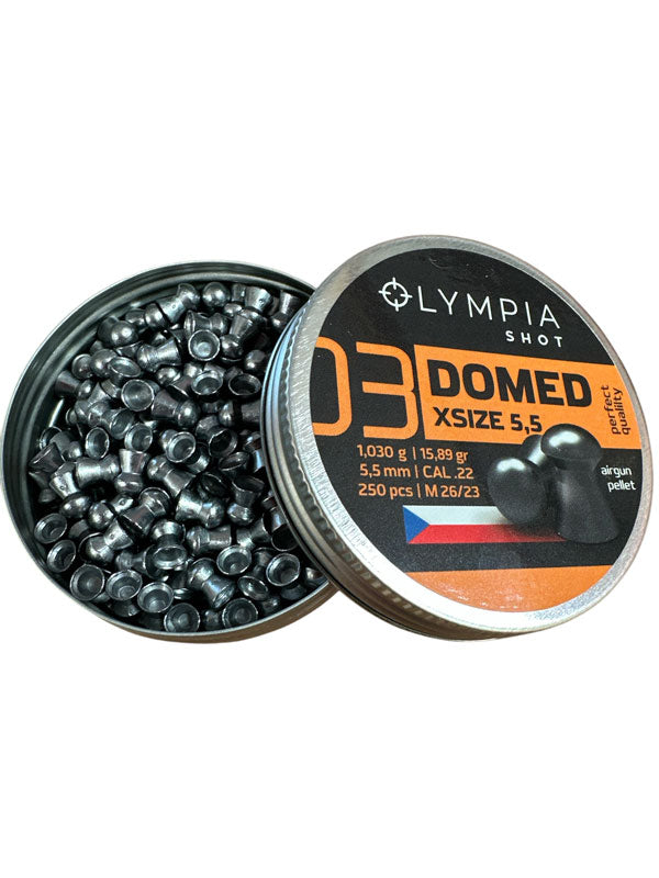 Olympia Shot Airgun Pellet - Domed X Size  5.5mm / 15.89gr 250 Per Tin