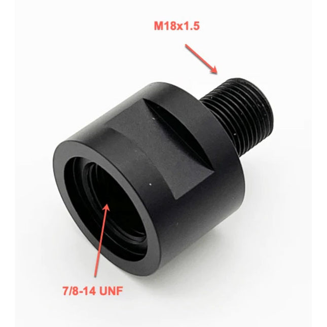 Saber Tactical - Tank Valve Adapter M18x1.5 Measurements