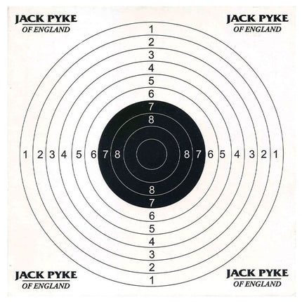 Airgun Paper Targets 100 Pack - 14cm x 14cm - 1 Circle