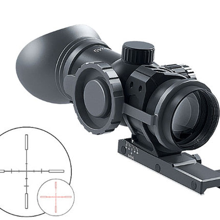 Immersive Optics 10x40 MILDOT w/MOA ADJ MOUNTS