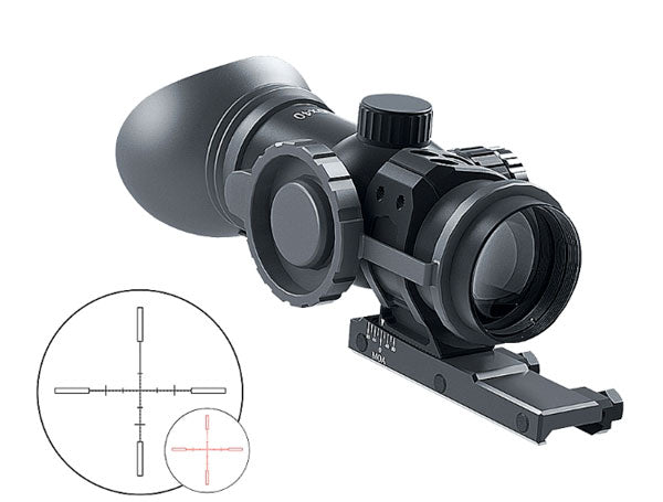 Immersive Optics 10x40 MILDOT w/MOA ADJ MOUNTS