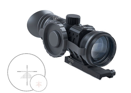 Immersive Optics 14x50 MILDOT EXTENDED w/MOA ADJ MOUNTS