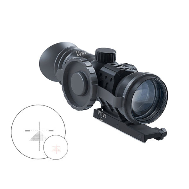Immersive Optics 14x50 MILDOT EXTENDED w/MOA ADJ MOUNTS
