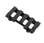 Ergo 5 Slot Wire Loom Low Pro Ladder Rail Cover - Single - Black