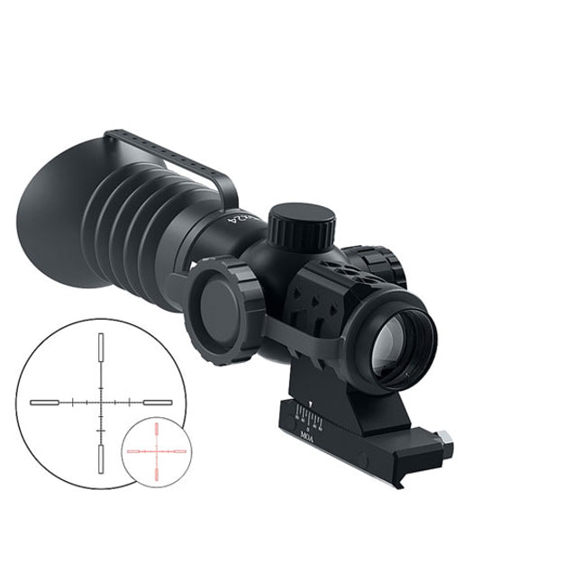 Immersive Optics 5x24 MILDOT w/MOA ADJ MOUNTS