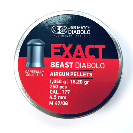 JSB Exact Beast Diabolo .177 Pellets 4.52mm / 250 Per Tin / 16.20g