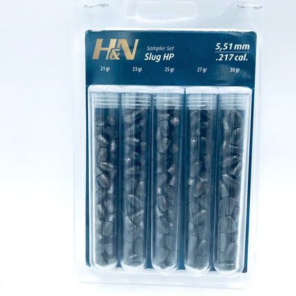 H&N Slugs Sample Pack .22 - .217 - .21g / .23gr / .25gr / .27g /  .30gr