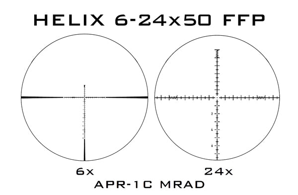 ELEMENT OPTICS HELIX 6-24X50 FFP APR-2D MRAD (Online Orders