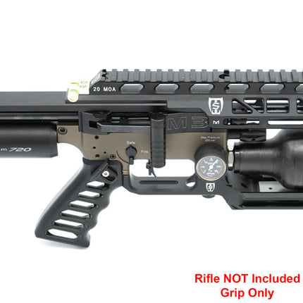 Saber Tactical - AR Style Grip with Ambidextrous Thumb Rest On Gun