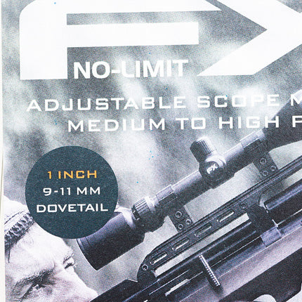 FX Airguns No Limit Scope Mount - Dovetail - 1 Inch