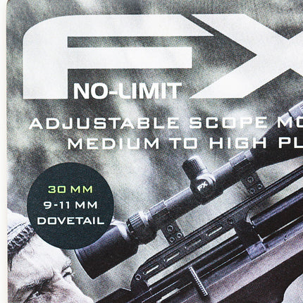 FX Airguns No Limit Scope Mount - Dovetail - 30mm