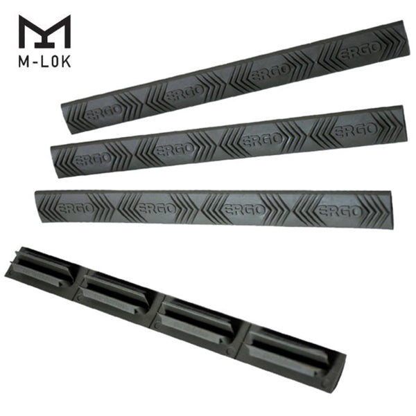 Ergo Air M-LOK Wedgelok Rail Covers - 4 Pack - Black