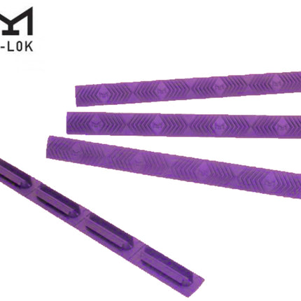 Ergo Air M-LOK Wedgelok Rail Covers - 4 Pack - Purple