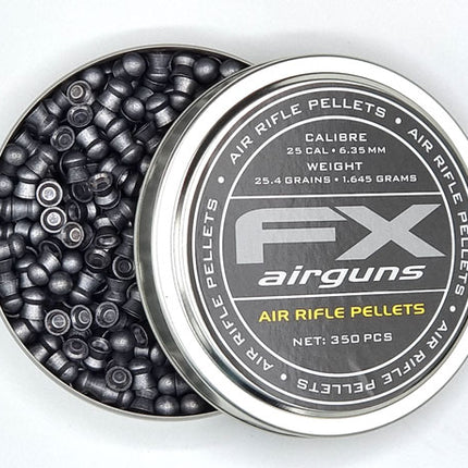 FX Airguns .25 Pellets 6.35mm / 350 Per Tin / 25.4g