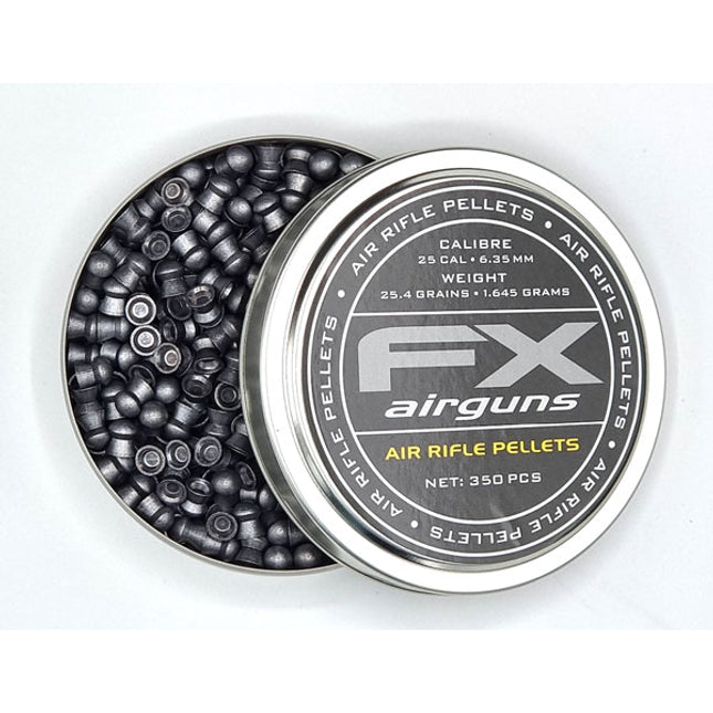 FX Airguns .25 Pellets 6.35mm / 350 Per Tin / 25.4g