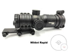 Immersive Optics 5x30 PRO MILDOT RAPID w/MOA ADJ MOUNTS - Extended Eye Relief