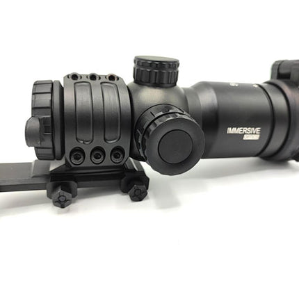 Immersive Optics 5x30 PRO MILDOT RAPID w/MOA ADJ MOUNTS - Extended Eye Relief side 2