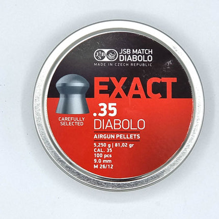 JSB Exact Diabolo .35 Pellets - 81.02g - 9mm / 100 Tin