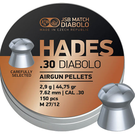 JSB Hades .30 - 44.75g - 7.62 / 150 per Tin