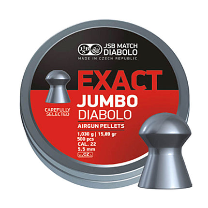 JSB Jumbo Diabolo .22 Pellets 15.89g - 5.52 / 500 per Tin