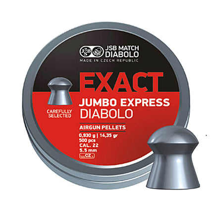 JSB Jumbo Express .22 Pellets 14.35g - 5.52 / 500 per Tin