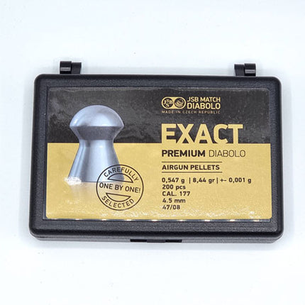 JSB Exact Premium .177 Pellets 4.52mm / 200 Per Pack / 8.44g / Regular