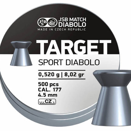 JSB Target Sport Pellets .177 - 4.5mm / 500 Per Tin / 8.02g