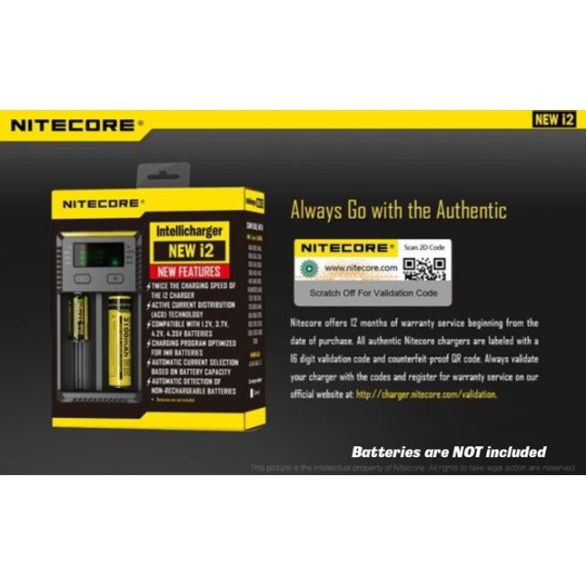 Nitecore New i2 Intellicharger - Mains Charger Details