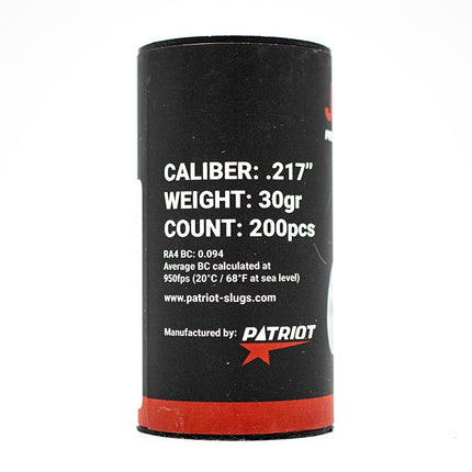 Patriot Javelin Slugs .22 / .217 / 30g