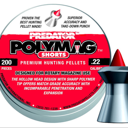 JSB Predator Polymag Shorts .22 - 15.89g - 200 Tin
