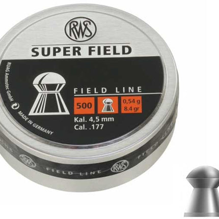 RWS Super Field Airgun Pellets .177 4.51mm - 500 Tin