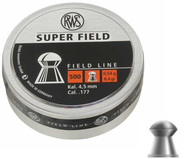 RWS Super Field Airgun Pellets .177 4.51mm - 500 Tin